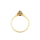 Image 6 of Gold solitaire ring with diamond; 0.03 ct.