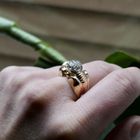 Image 10 of Rose gold entourage ring with diamonds; 0.25 ct.