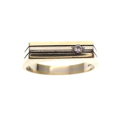 Image 2 of Two-tone gold ring set with zirconia