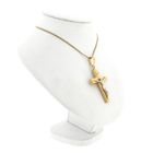 Image 5 of Bicolor Gold Pendant of a Cross with Corpus