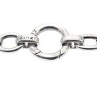 Image 4 of Silver anchor link chain with a heart pendant; ZINZI