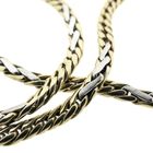 Image 5 of Two-tone gold gourmet link chain | 48 cm