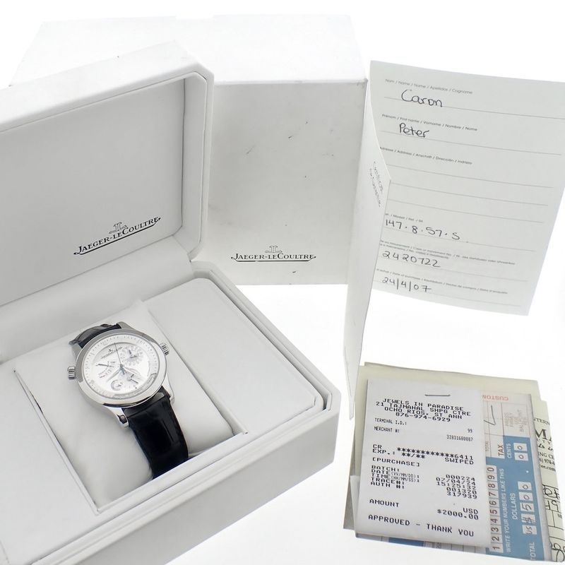 Image 10 of Jaeger LeCoultre Master Geograpic; GMT Manufacture watch