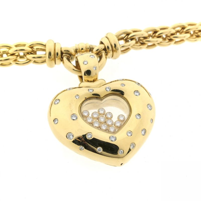 Image 3 of 18-karat gold necklace with a detachable pendant | 1.62 ct. diamond | Chopard