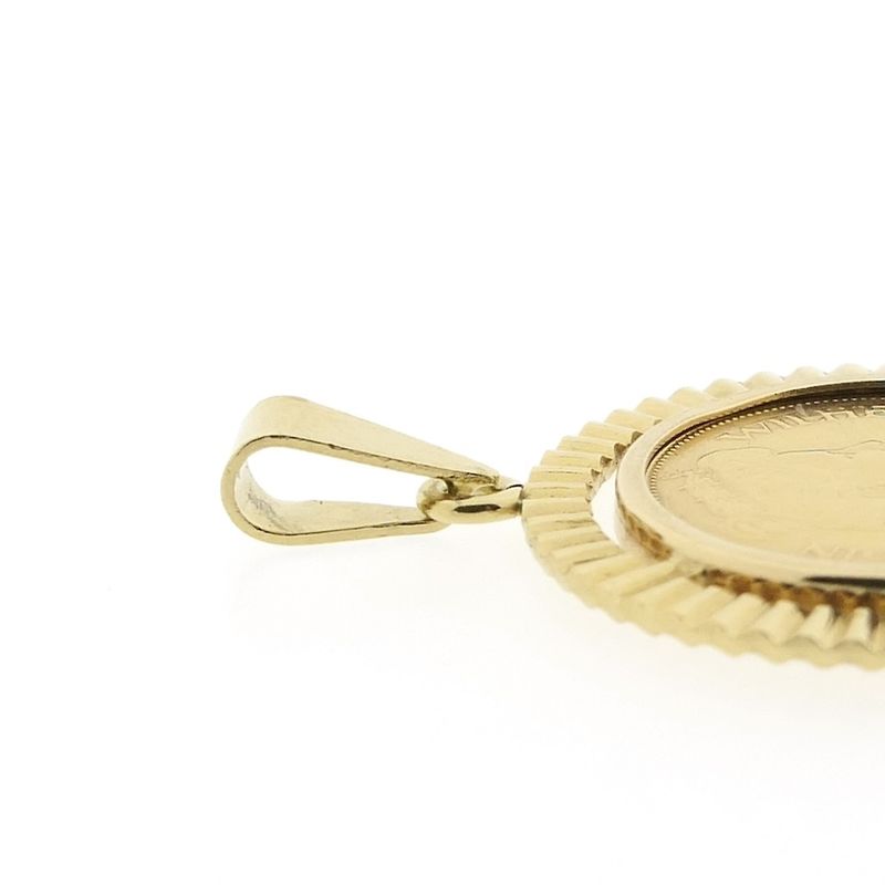 Image 5 of Gold pendant of a 5-guilder coin; Queen Wilhelmina 1912