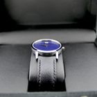 Image 17 of Movado Museum Classic; Steel women's watch with blue 'Mother of Pearl' dial; 0607422