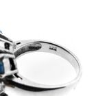 Image 7 of Silver ring with turquoise.