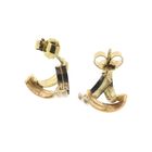 Image 9 of Tricolor gold stud earrings