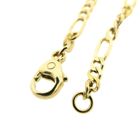 Image 6 of Gold Figaro link bracelet with engraving plate | 18.5 cm