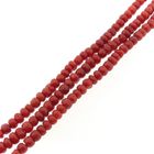 Image 7 of Antique red coral beaded bracelet with gold clasp.