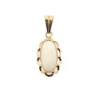 Image 1 of Gold pendant with white opal | Vintage