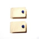 Image 8 of Gold cufflinks with Lapis lazuli stones
