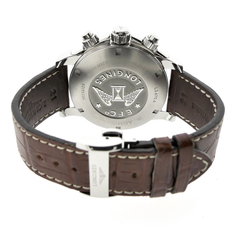 Image 6 of Longines Admiral Chronograph; Automatic men's watch with GMT