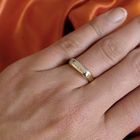 Image 6 of Gold ring with zirconia