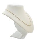 Image 5 of Gold flat gourmet link chain | 46 cm