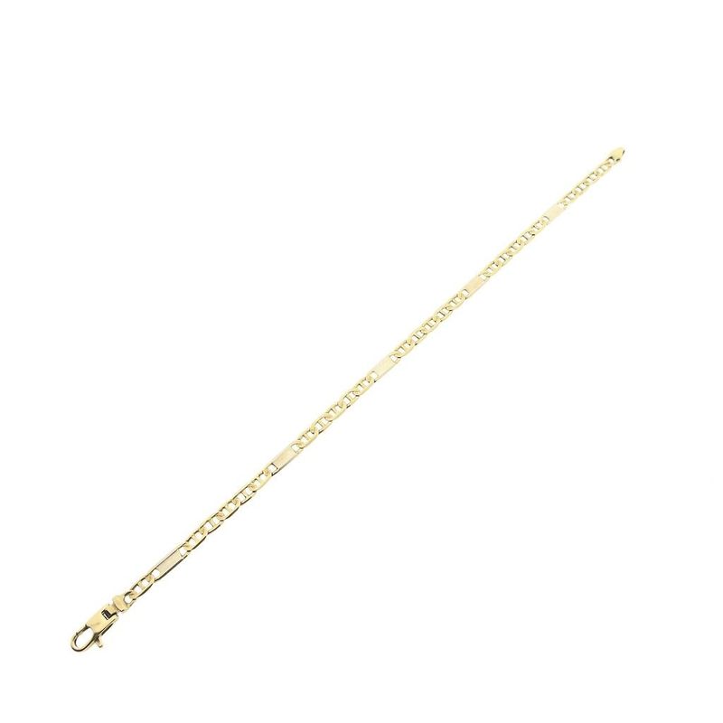 Image 6 of Two-tone gold navy link bracelet