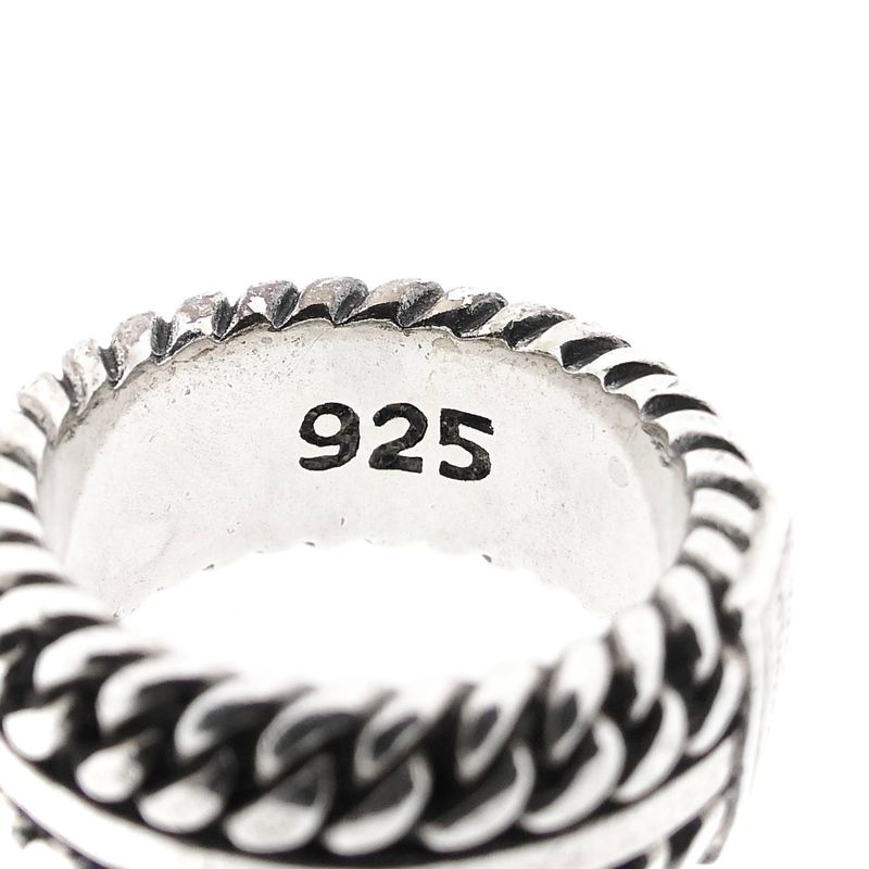 Afbeelding 8 van Zilveren Buddha to Buddha Chain Textuur Ring