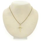 Image 3 of Gold pendant of a cross with diamond | 0.01 ct.