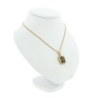 Image 9 of Vintage gold pendant with smoky quartz.