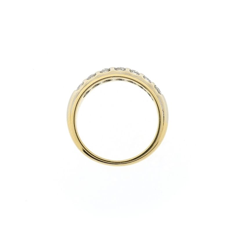 Image 4 of 18-karat two-tone gold ring with 0.42 ct. diamond