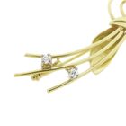 Image 12 of Golden fantasy brooch with diamonds; 0.15 ct.