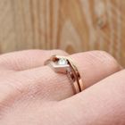 Image 7 of Two-tone gold ring with diamond | 0.11 ct.