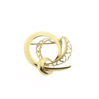 Vintage gold fantasy brooch