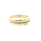 Image 4 of Bicolor Gold Ring with Diamond; 0.11 ct.