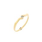 Image 1 of Gold ring with diamond; 0.03 ct.