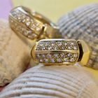 Image 11 of Antonini gold earrings with diamonds; 0.78 ct.