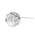 Image 5 of Large silver brooch | Floral design