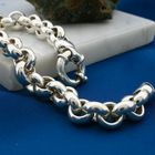 Afbeelding 2 van Zilveren jasseronschakel armband | 20,5 cm 