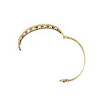 Image 9 of Vintage gold bangle with garnet; Size M