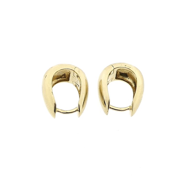 Image 8 of 14 Karat Gold Teardrop Earrings