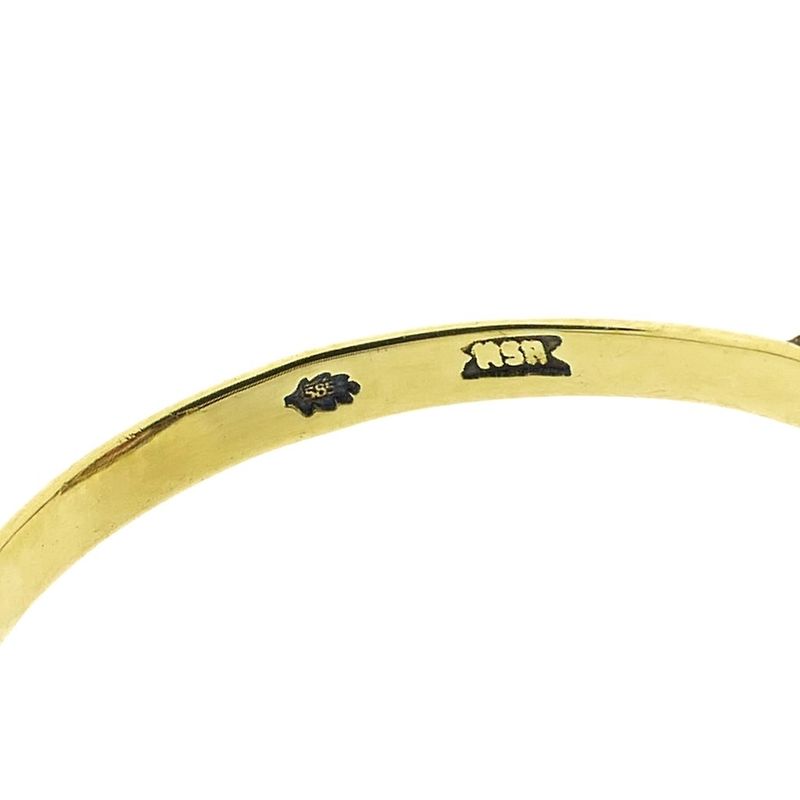 Image 7 of Gold ring with moss agate | Vintage