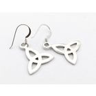 Image 4 of Silver Celtic earrings with triquetra symbol