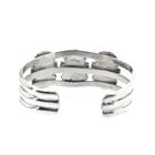 Image 4 of Silver Bohemian Cuff Bracelet with Turquoise | Size S/M