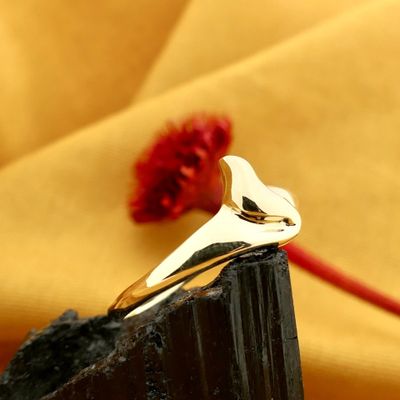 Image 2 of Gold Abstract Ring; 14 Karat; Size 17