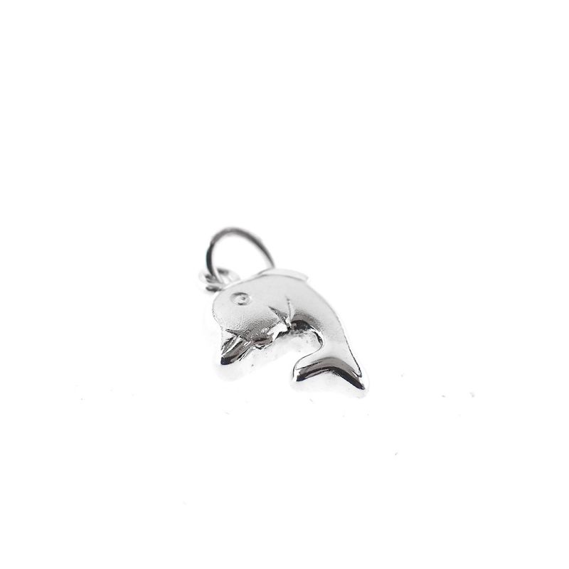 Image 2 of Silver pendant; Dolphin