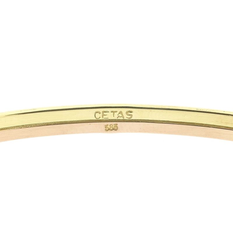 Image 5 of Tricolor gold slave bracelet; Cetaş | Ø 65mm