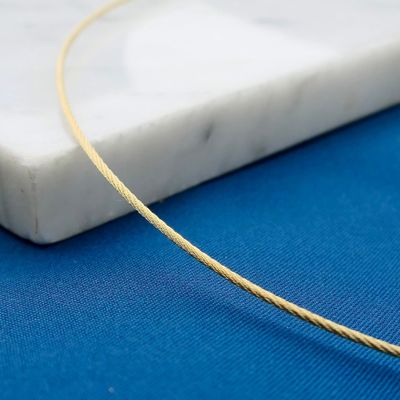 Image 2 of 14 Karat Cable Chain Necklace; 45.5 cm