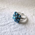 Image 9 of Silver ring with turquoise.
