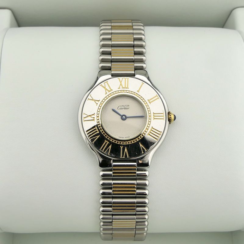 Image 13 of Cartier 'Must de Cartier 21' 9010; Bicolor dames horloge