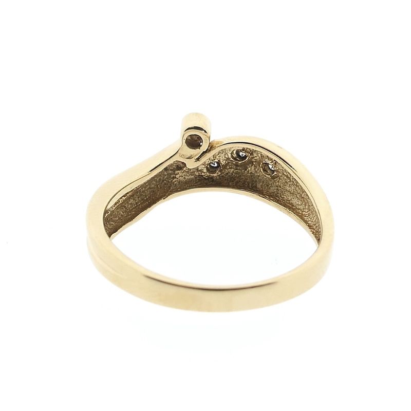 Image 5 of Gold subtle ring with zirconia