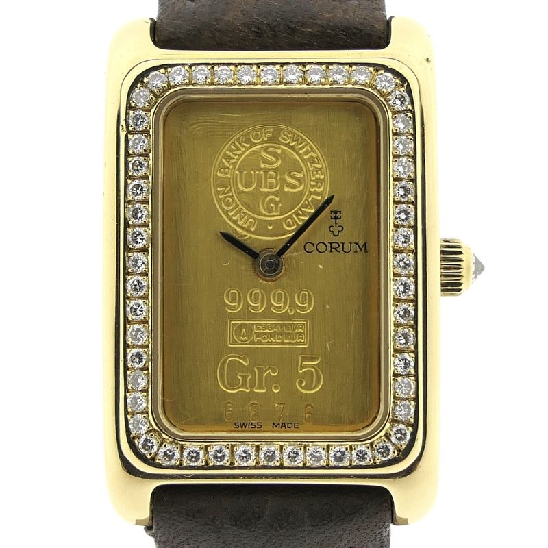 Image 5 of Corum Ingot 5Gr. 46300; 18k. Women's watch with diamonds