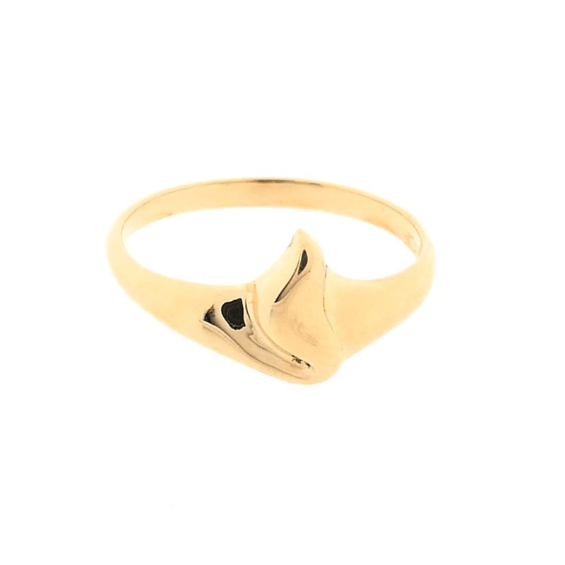 Image 3 of Gold Abstract Ring; 14 Karat; Size 17