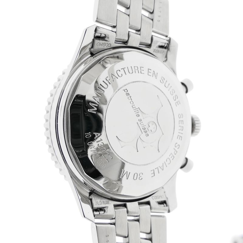 Image 12 of Breitling Old Navitimer II 'Patrouille Suisse' Limited Edition A13022; Chronograph men's watch
