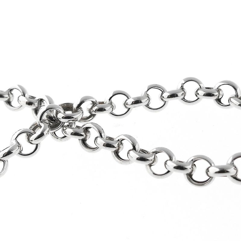 Image 4 of Silver jasseron link bracelet | 19 cm