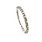 Image 1 of Two-tone gold magnum link bracelet