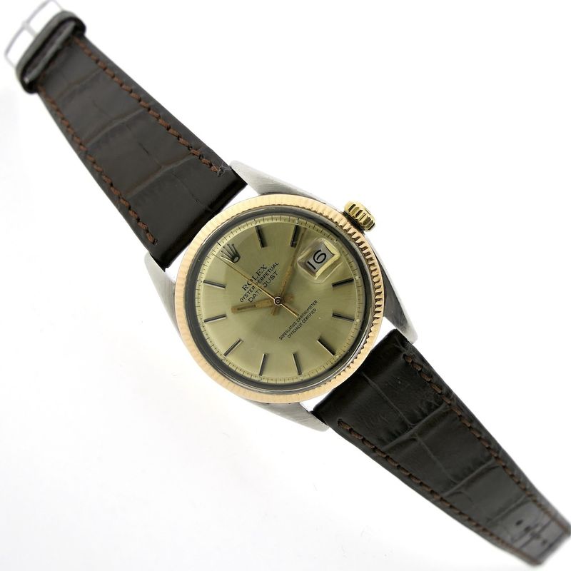 Image 9 of Rolex Datejust 6605; Vintage automatic watch from 1959